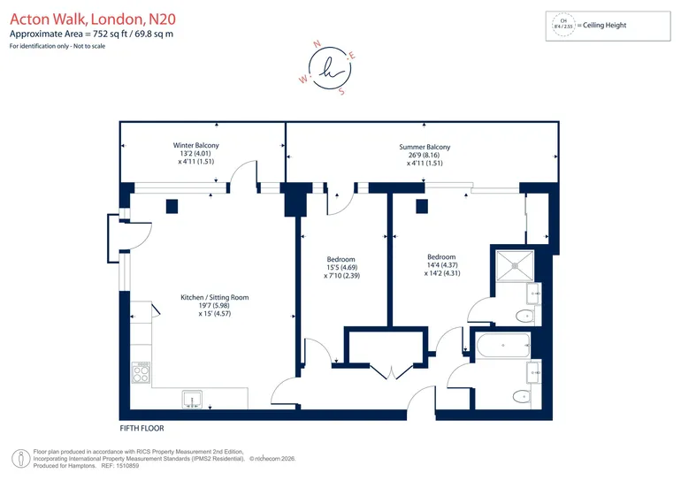 Floorplan 1 for Acton Walk, Whetstone, N20