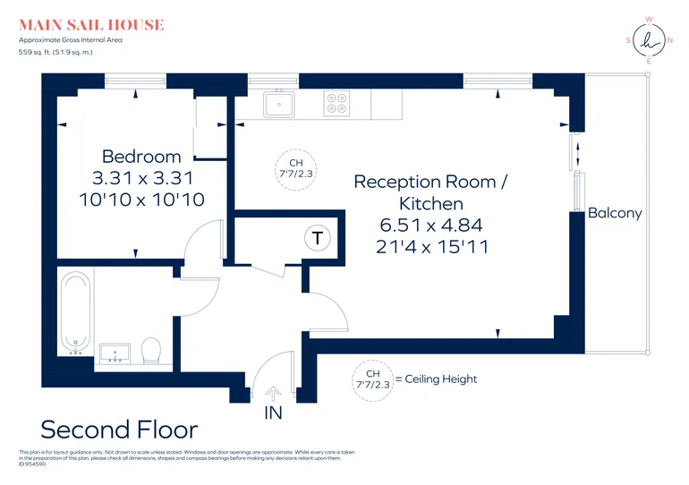 Floorplan 1 for 1 Mast Quay London SE18