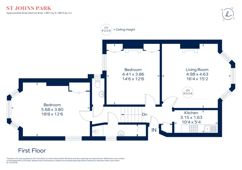 Floorplan 1 for St. Johns Park, London, SE3