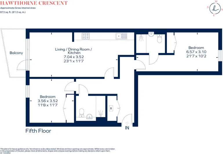 Floorplan 1 for Hawthorne Crescent, London, SE10