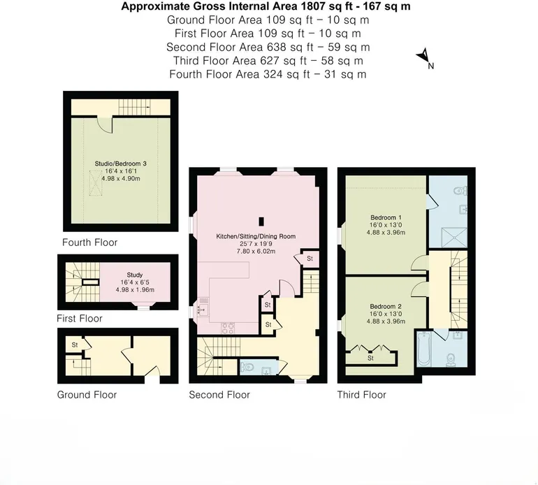 Floorplan 1 for Longfords Mill, Stroud, GL6