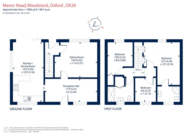Floorplan 1 for Manor Road, Woodstock, OX20