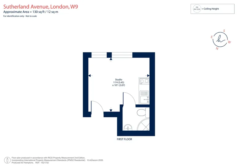 Floorplan 1 for Sutherland Avenue London W9