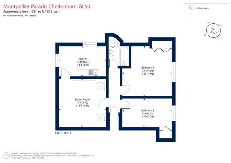 Floorplan 1 for 5 Montpellier Parade Cheltenham GL50