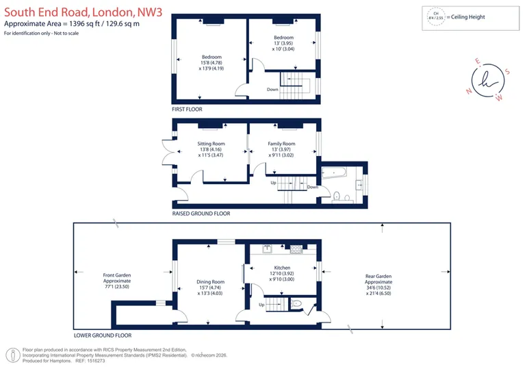 Floorplan 1 for South End Road London NW3