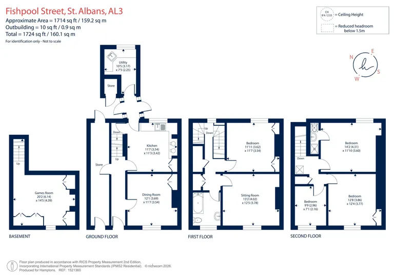 Floorplan 1 for Fishpool Street, St. Albans, AL3