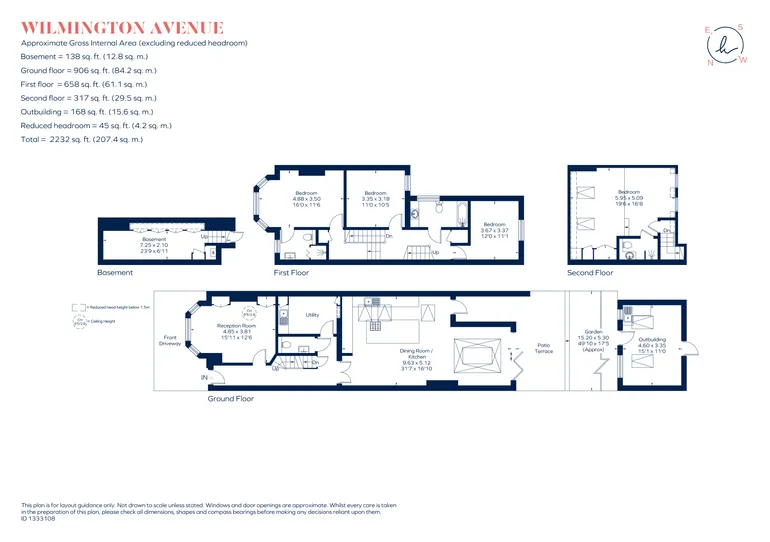 Floorplan 1 for Wilmington Avenue, London, W4