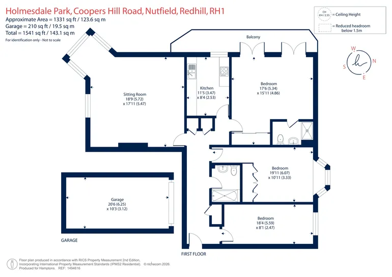 Floorplan 1 for Coopers Hill Road, Redhill, RH1