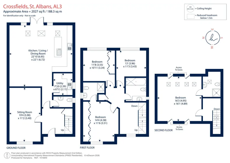 Floorplan 1 for Crossfields, St. Albans, AL3