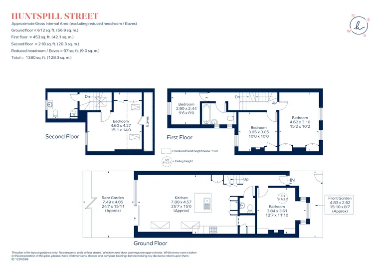 Floorplan 1 for Huntspill Street, London, SW17