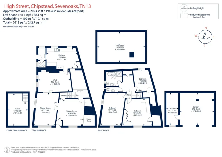 Floorplan 1 for High Street, Chipstead, TN13