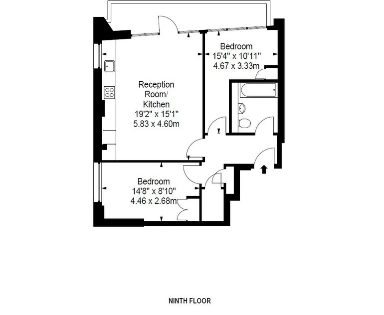 Floorplan 1 for 17 Montrose Crescent HA0