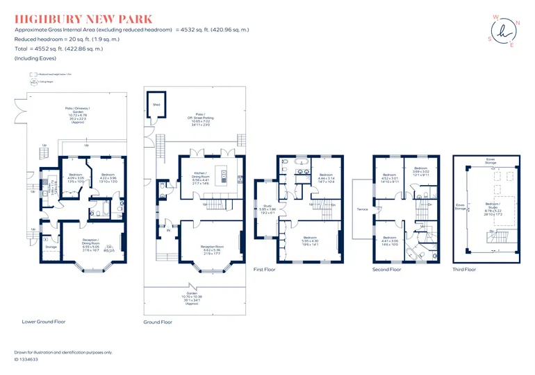 Floorplan 1 for Highbury New Park, London, N5