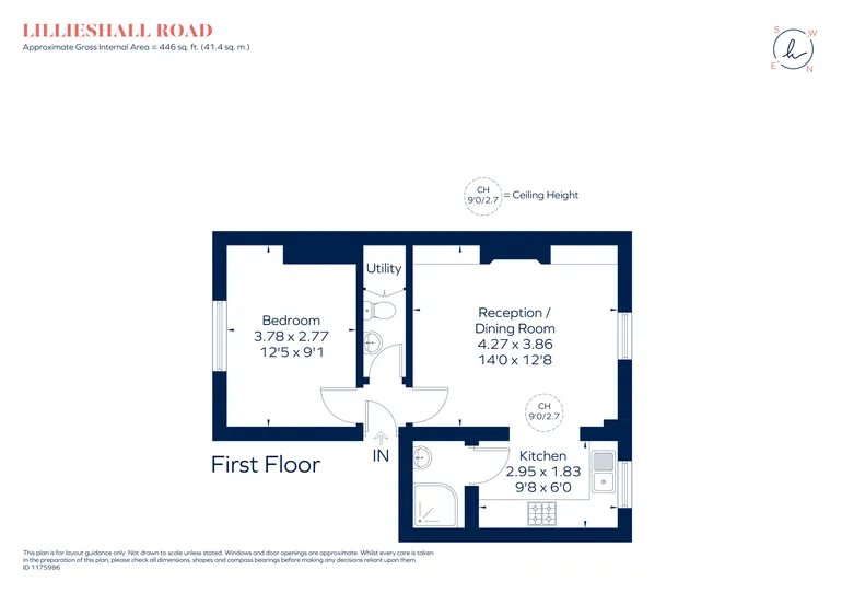 Floorplan 1 for Lillieshall Road London SW4