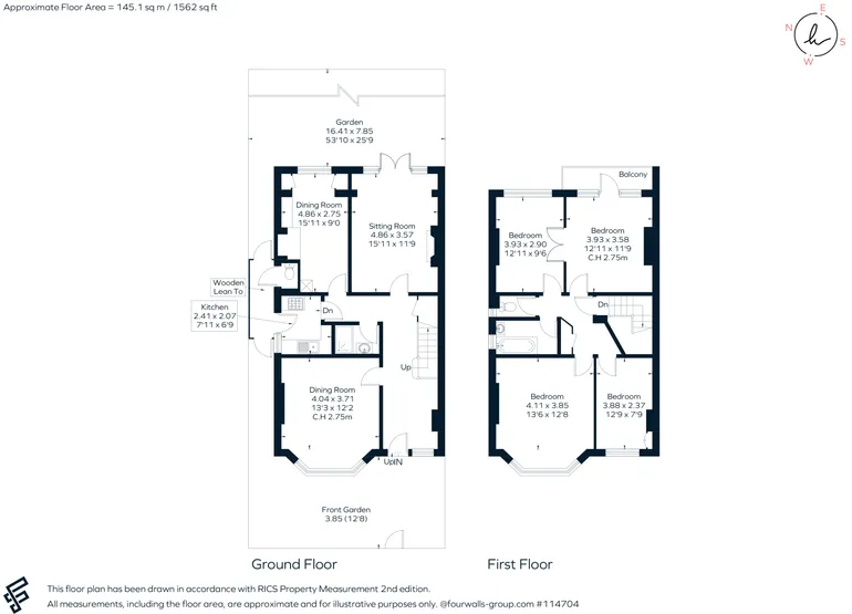 Floorplan 1 for Airedale Avenue, London, W4