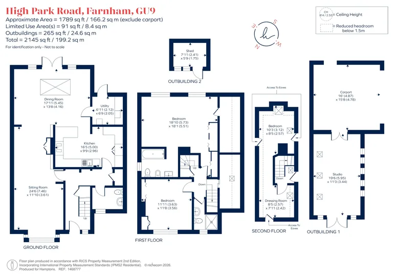 Floorplan 1 for High Park Road, Farnham, GU9