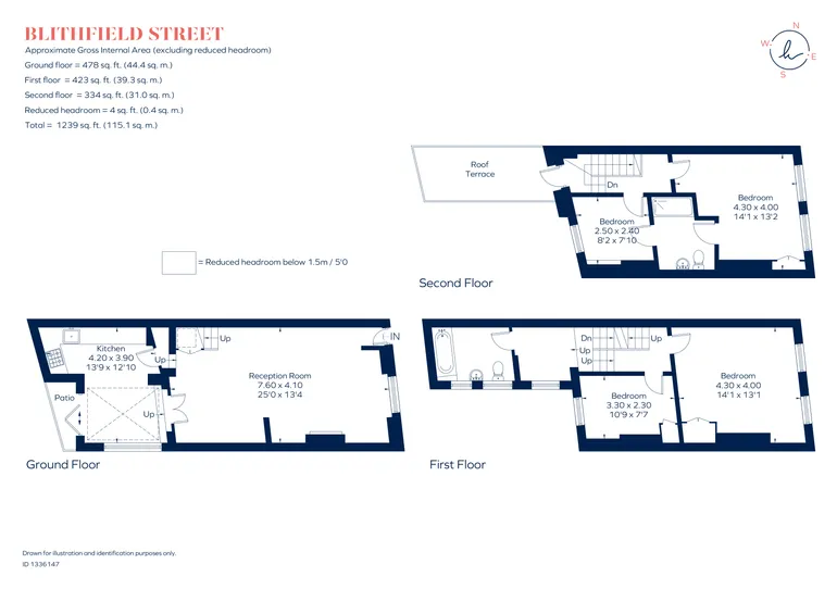 Floorplan 1 for Blithfield road London W8