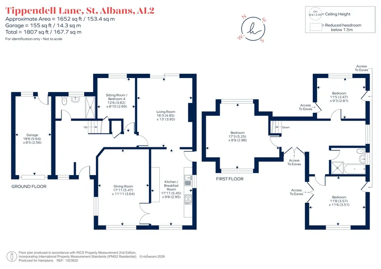 Floorplan 1 for Tippendell Lane, St. Albans, AL2