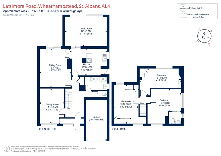 Floorplan 1 for Lattimore Road, Wheathampstead, AL4