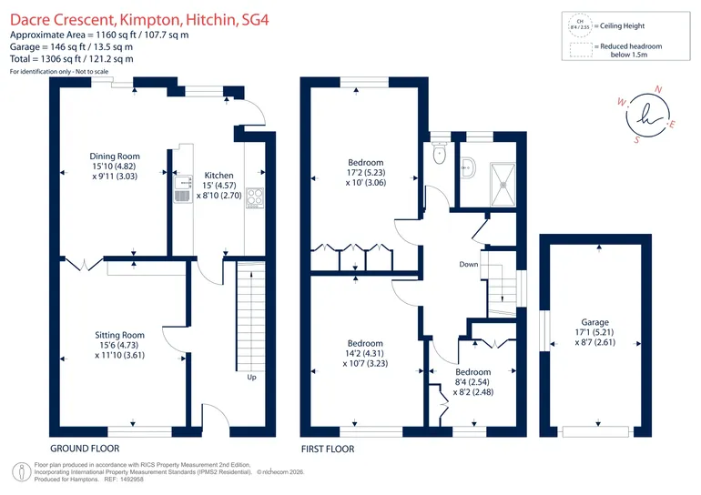 Floorplan 1 for Dacre Crescent, Kimpton, SG4