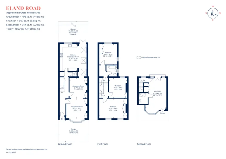 Floorplan 1 for Eland Road, London, SW11