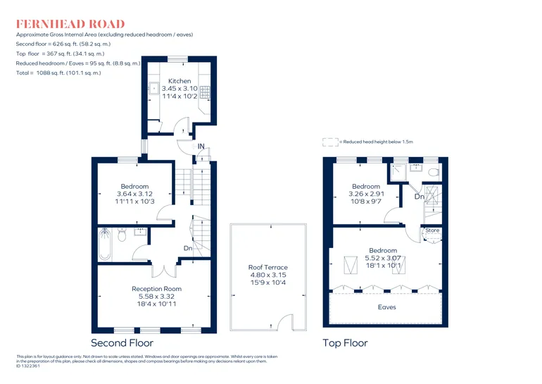Floorplan 1 for Fernhead Road, London, W9