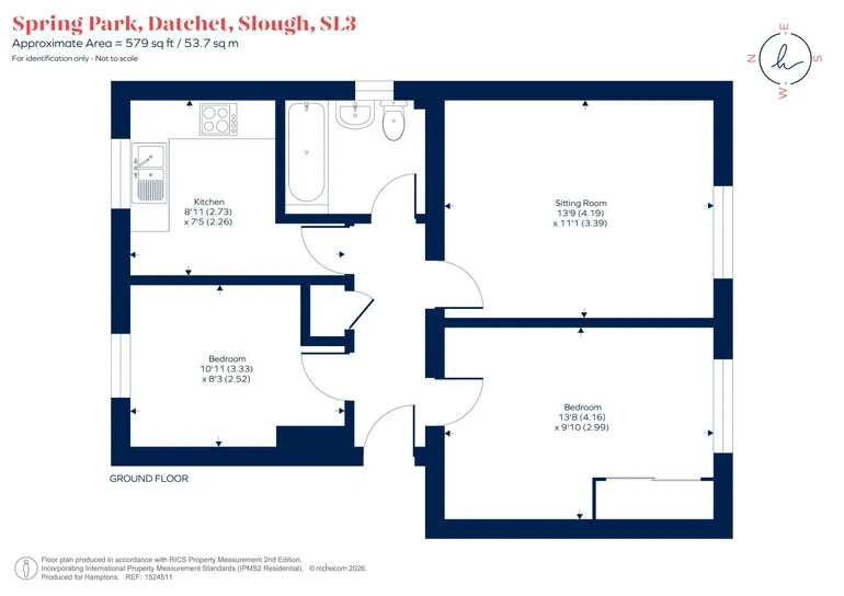 Floorplan 1 for Holmlea Walk, Slough, SL3