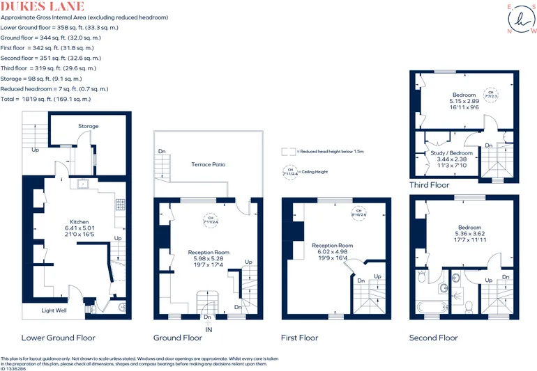 Floorplan 1 for Dukes Lane, London, W8