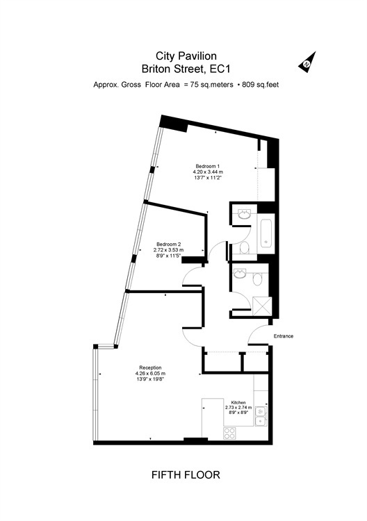 Britton Street, Clerkenwell, London, EC1M floorplan