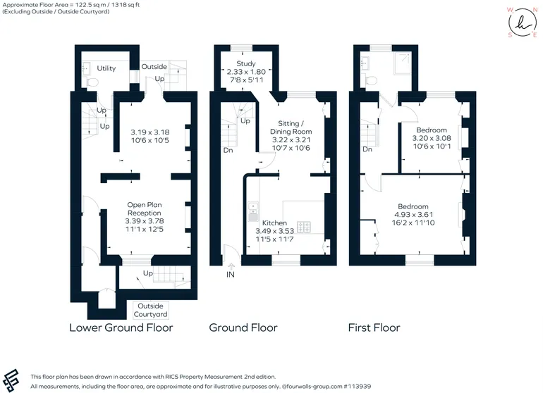 Floorplan 1 for Worcester Villas, Bath, BA1