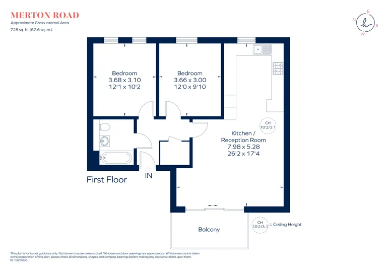 Floorplan 1 for Merton Road London SW19