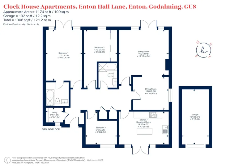 Floorplan 1 for Enton Lane Godalming GU8