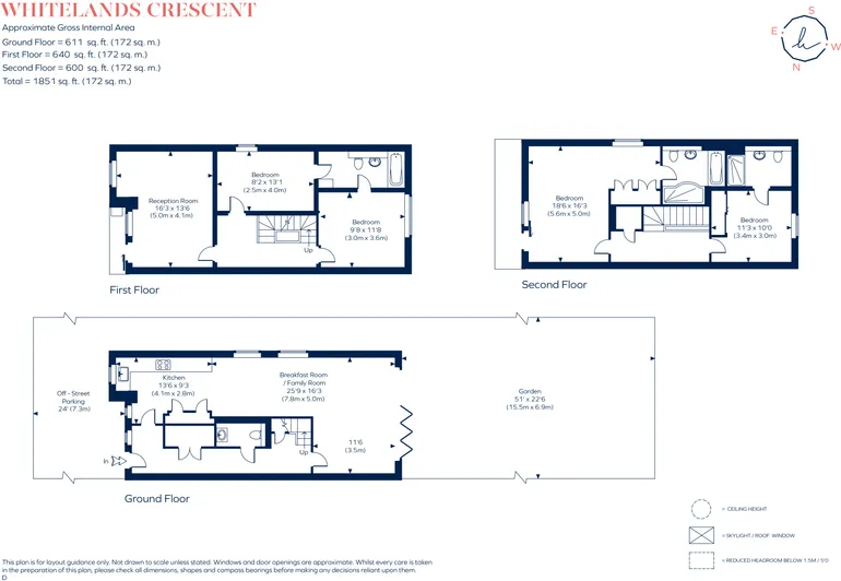 Floorplan 1 for Whitelands Crescent, SW18