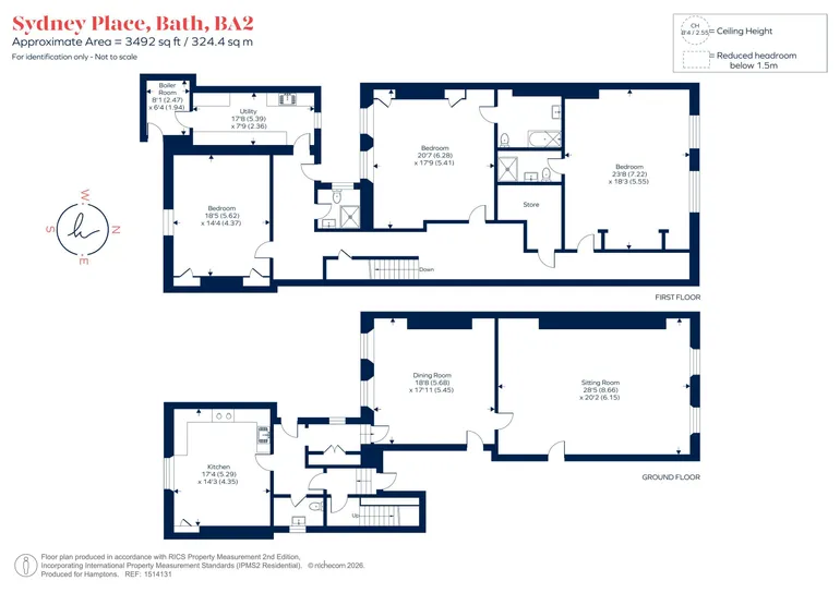Floorplan 1 for Sydney Place Bath BA2
