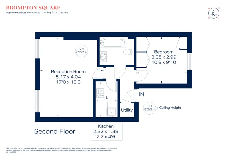 Floorplan 1 for Brompton Square London SW3