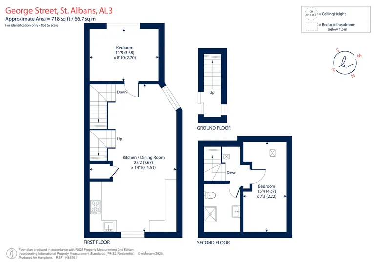 Floorplan 1 for George Street St. Albans AL3