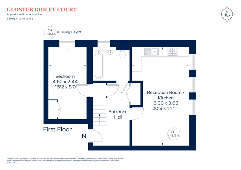Floorplan 1 for St. Annes Row, London, E14