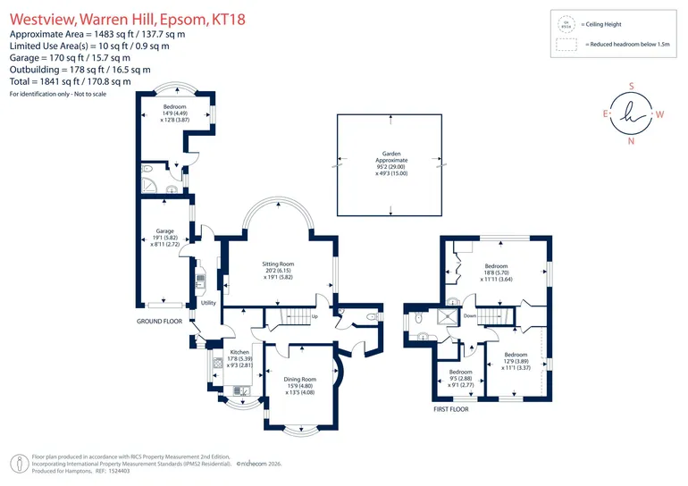 Floorplan 1 for Warren Hill, Epsom, KT18