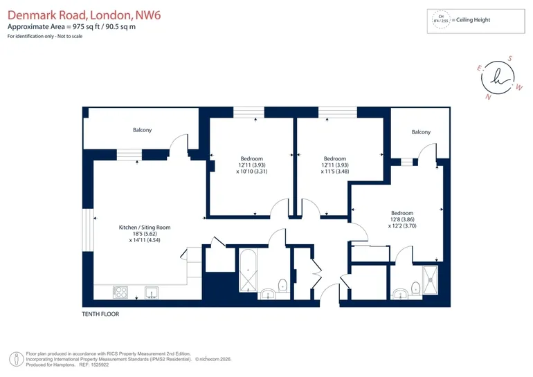 Floorplan 1 for 41 Denmark Road London NW6