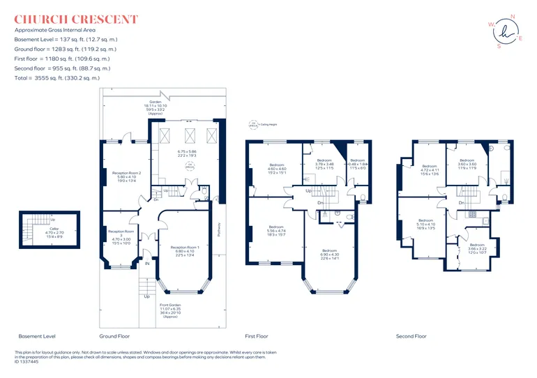 Floorplan 1 for Church Crescent, London, N10