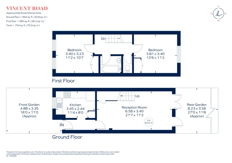 Floorplan 1 for Vincent Road, Kingston Upon Thames, KT1