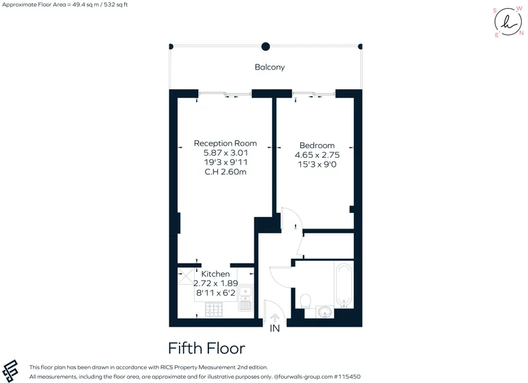 Floorplan 1 for Uxbridge Road, Ealing, W5