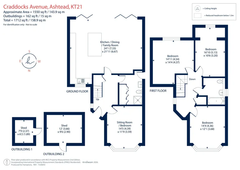 Floorplan 1 for Craddocks Avenue, Ashtead, KT21