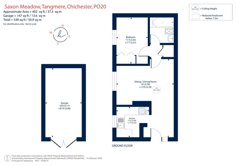 Floorplan 1 for Saxon Meadow, Chichester, PO20