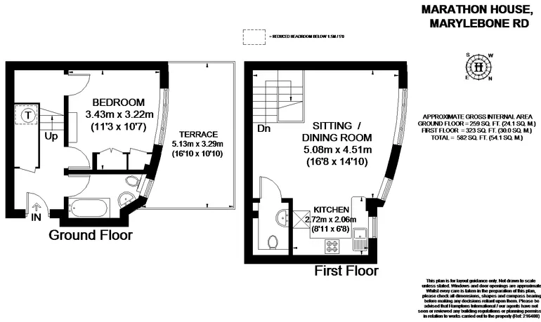 Floorplan 1 for Marylebone Road, London, NW1
