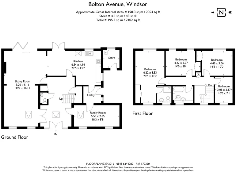 Floorplan 1 for Bolton Avenue Windsor SL4