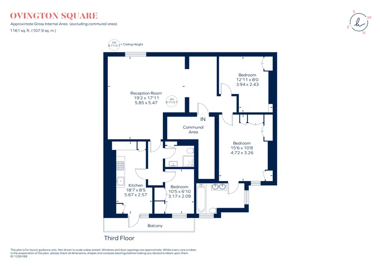 Floorplan 1 for Ovington Square Knightsbridge SW3