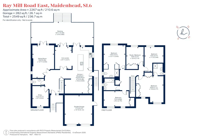 Floorplan 1 for Ray Mill Road East, Maidenhead, SL6