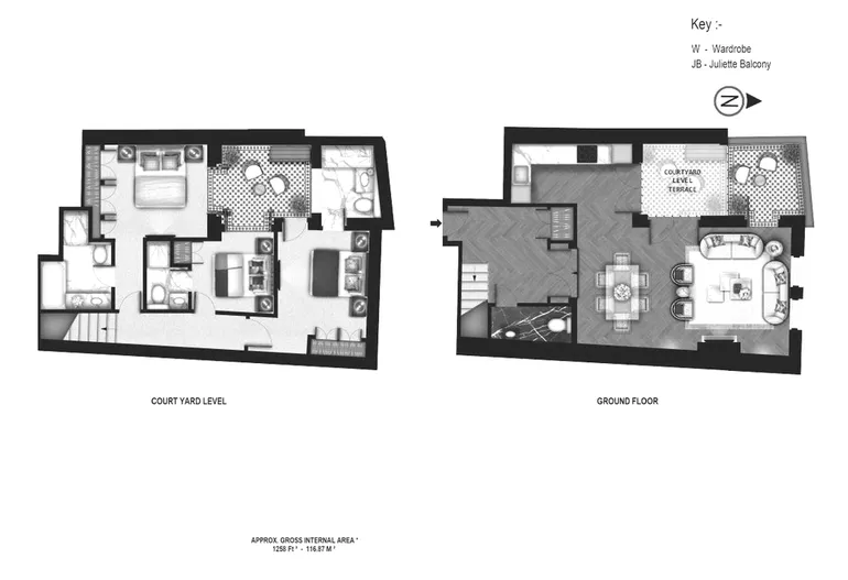 Floorplan 1 for Prince of Wales Terrace London W8