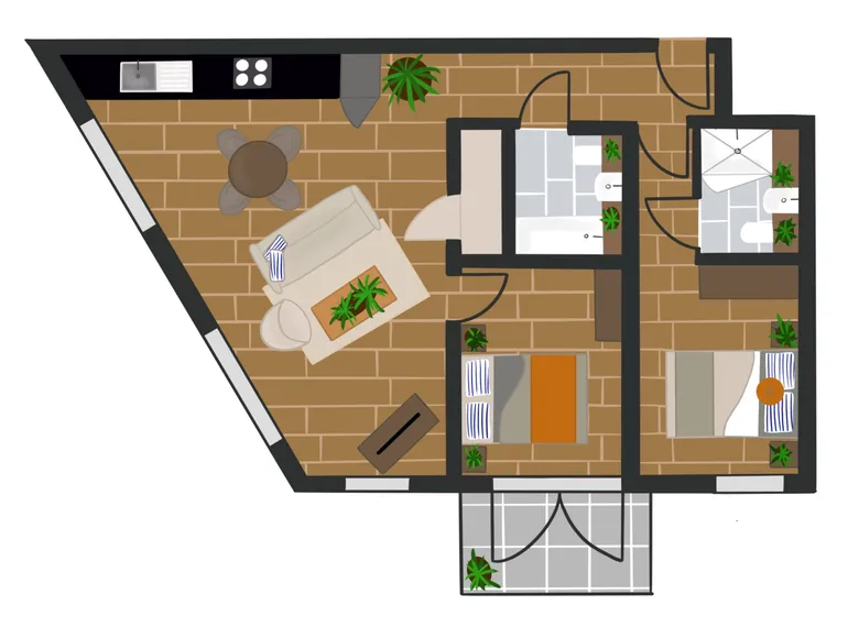 Floorplan 1 for Enclave, 149 Hurst St Birmingham B5